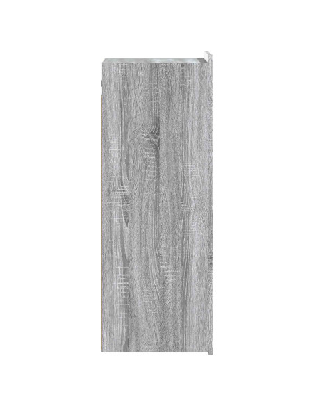 Mobiletto a muro Sonoma grigio 33 x 34,5 x 94 cm
