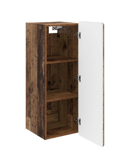 Mobiletto a muro Legno antico 33 x 34,5 x 94 cm