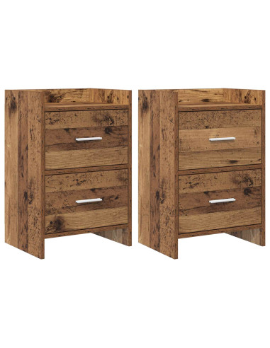 Comodini 2 pcs Legno antico 40 x 30 x 60 cm