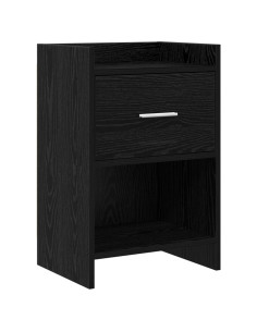 Comodini Rovere Nero 40 x 30 x 60 cm Legno ingegnerizzato