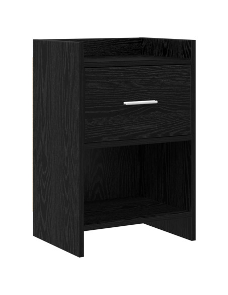 Comodini Rovere Nero 40 x 30 x 60 cm Legno ingegnerizzato