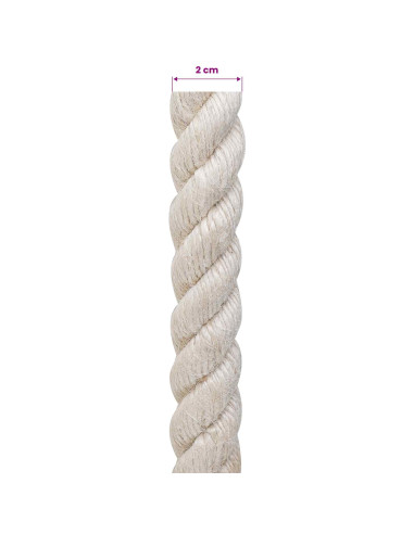 Corda di Juta 20 Bianco 100% juta Tossa