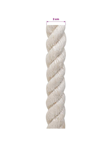 Corda di Juta 20 Bianco 100% juta Tossa
