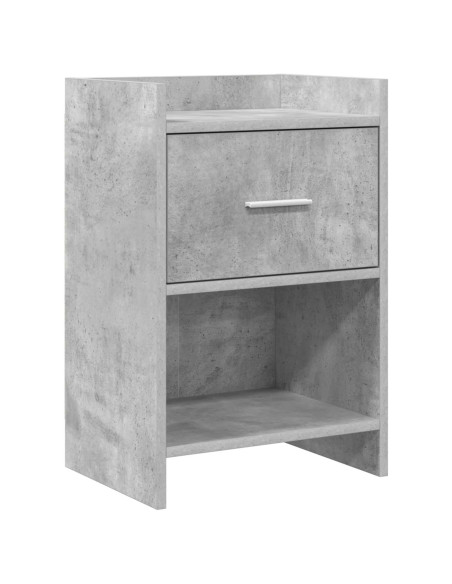 Comodini Grigio Cemento 40 x 30 x 60 cm Legno ingegnerizzato