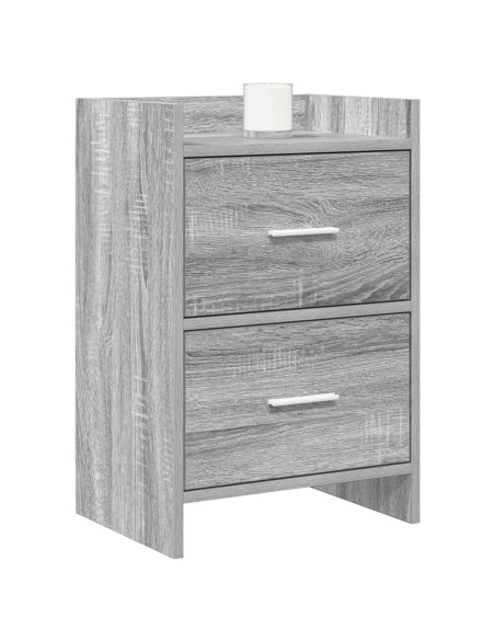 Comodini 2 pcs Sonoma grigio 40 x 30 x 60 cm
