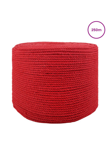 Corda Rosso 0,6 x 0,6 x 25000 cm Cotone