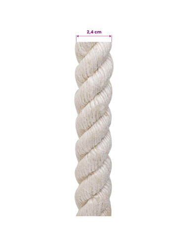 Corda di Juta 24 Bianco 100% juta Tossa