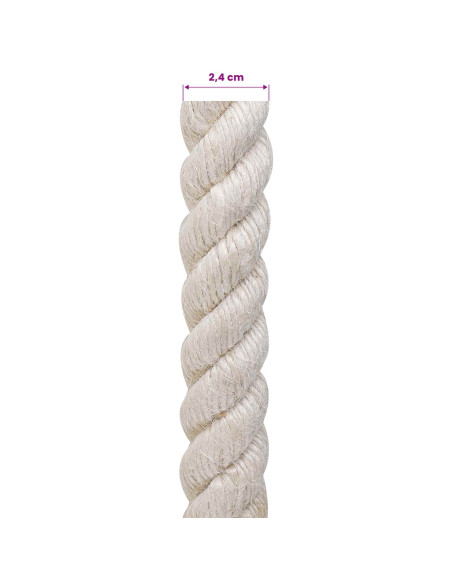 Corda di Juta 24 Bianco 100% juta Tossa