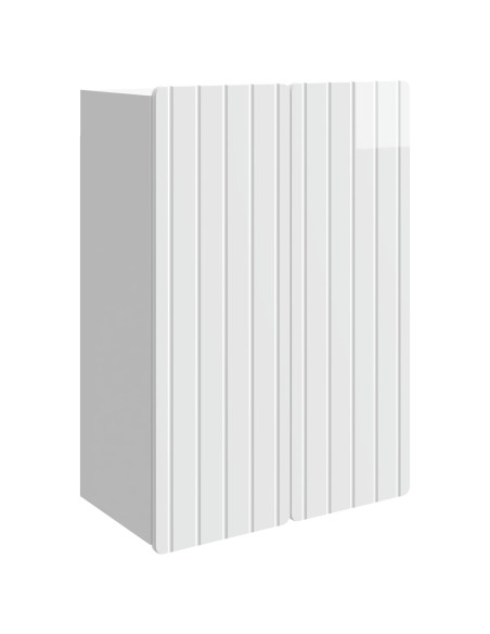 Mobiletto a muro Bianco Lucido 66 x 34,5 x 92 cm