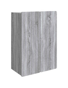 Mobiletto a muro Sonoma grigio 66 x 34,5 x 92 cm