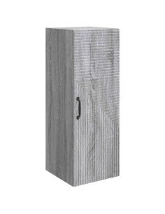 Mobiletto a muro Sonoma grigio 33 x 34,5 x 90 cm