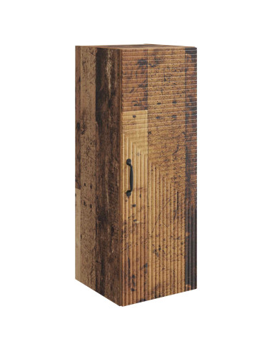 Mobiletto a muro Legno antico 33 x 34,5 x 90 cm