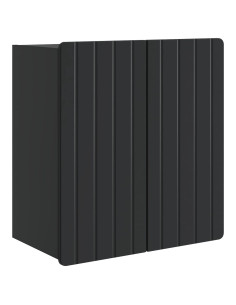 Mobiletto a muro Nero 59 x 31 x 64 cm Legno ingegnerizzato