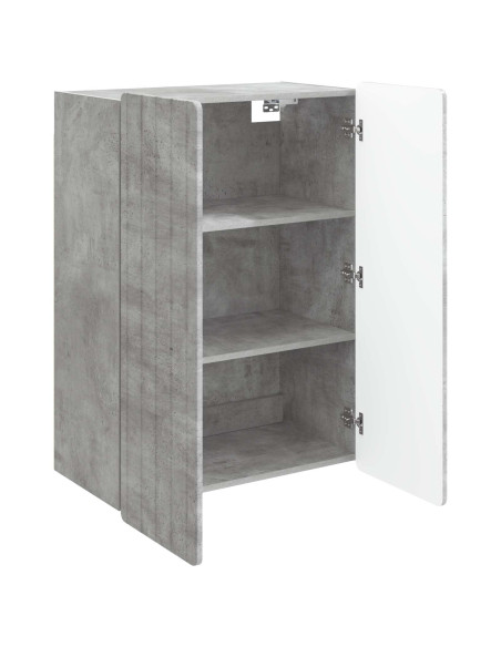 Mobiletto a muro Grigio Cemento 66 x 34,5 x 92 cm
