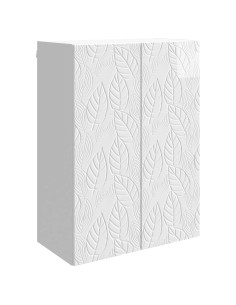 Mobiletto a muro Bianco Lucido 66 x 34,5 x 90 cm