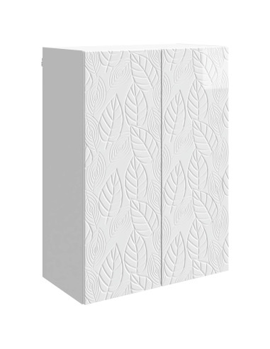 Mobiletto a muro Bianco Lucido 66 x 34,5 x 90 cm