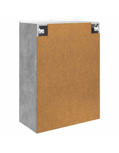 Mobiletto a muro Grigio Cemento 66 x 34,5 x 92 cm