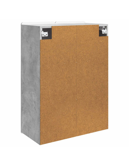 Mobiletto a muro Grigio Cemento 66 x 34,5 x 92 cm