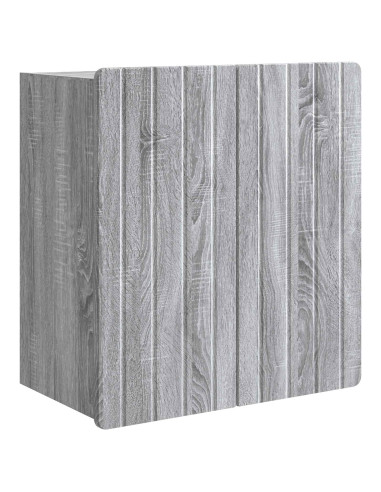 Mobiletto a muro Sonoma grigio 59 x 31 x 64 cm