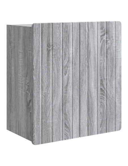 Mobiletto a muro Sonoma grigio 59 x 31 x 64 cm