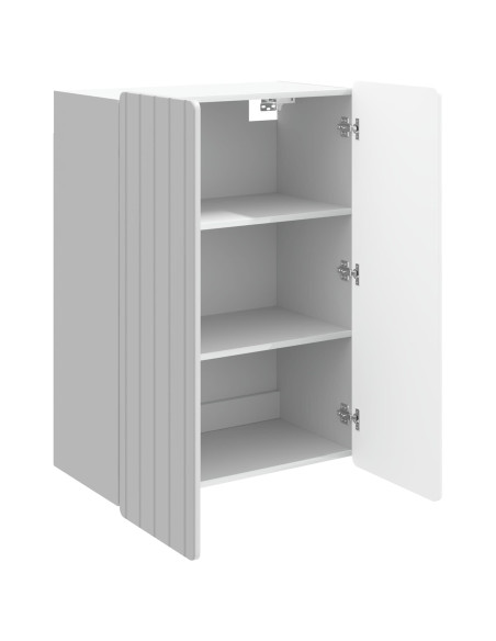 Mobiletto a muro Bianco Lucido 66 x 34,5 x 92 cm