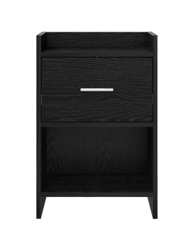 Comodini Rovere Nero 40 x 30 x 60 cm Legno ingegnerizzato