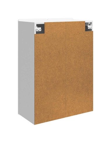 Mobiletto a muro Bianco Lucido 66 x 34,5 x 92 cm