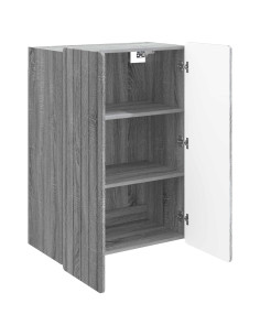 Mobiletto a muro Sonoma grigio 66 x 34,5 x 92 cm 2
