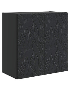 Mobiletto a muro Nero 59 x 31 x 60 cm Legno ingegnerizzato