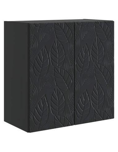 Mobiletto a muro Nero 59 x 31 x 60 cm Legno ingegnerizzato