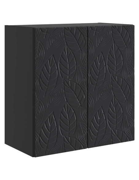 Mobiletto a muro Nero 59 x 31 x 60 cm Legno ingegnerizzato