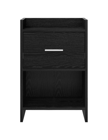 Comodini 2 pcs Rovere Nero 40 x 30 x 60 cm Legno ingegnerizzato