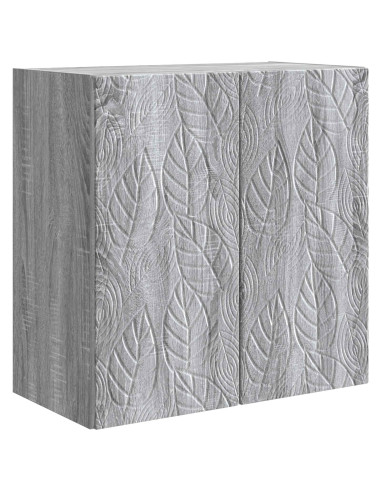 Mobiletto a muro Sonoma grigio 59 x 31 x 60 cm