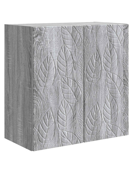 Mobiletto a muro Sonoma grigio 59 x 31 x 60 cm
