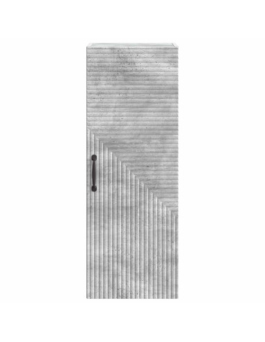 Mobiletto a muro Grigio Cemento 33 x 34,5 x 90 cm
