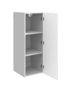 Mobiletto a muro Bianco Lucido 33 x 34,5 x 90 cm 2