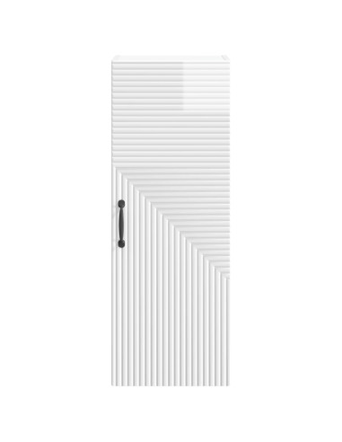 Mobiletto a muro Bianco Lucido 33 x 34,5 x 90 cm