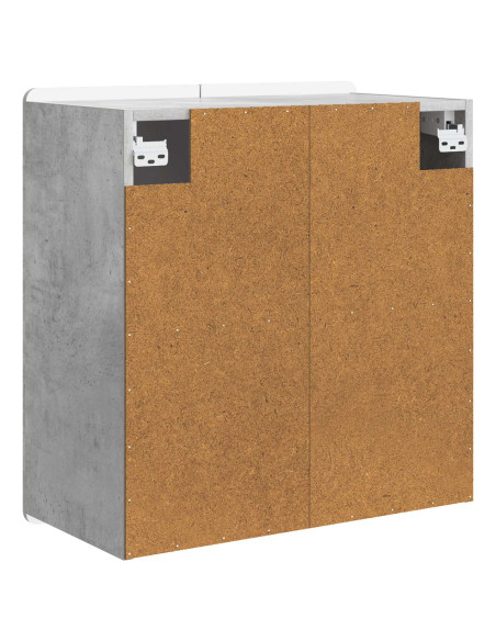 Mobiletto a muro Grigio Cemento 59 x 31 x 64 cm