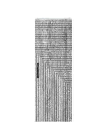 Mobiletto a muro Sonoma grigio 33 x 34,5 x 90 cm