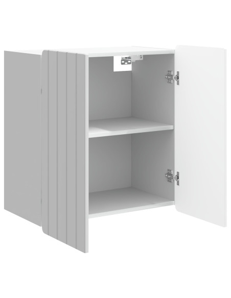 Mobiletto a muro Bianco Lucido 59 x 31 x 64 cm