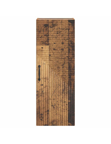 Mobiletto a muro Legno antico 33 x 34,5 x 90 cm