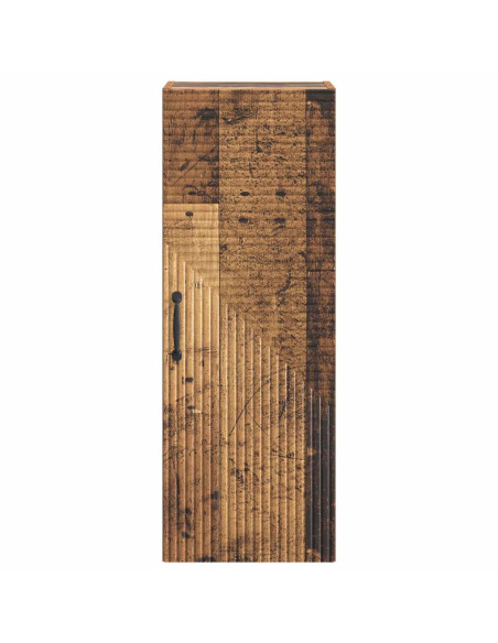 Mobiletto a muro Legno antico 33 x 34,5 x 90 cm