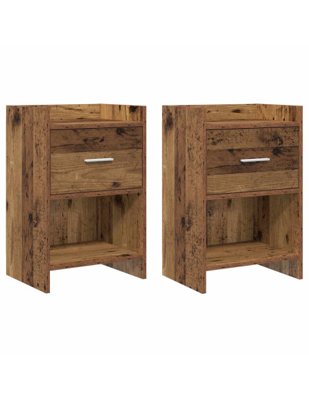 Comodini 2 pcs Legno antico 40 x 30 x 60 cm