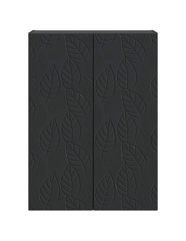 Mobiletto a muro Nero 66 x 34,5 x 90 cm Legno ingegnerizzato