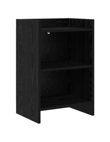 Comodini Rovere Nero 40 x 30 x 60 cm Legno ingegnerizzato