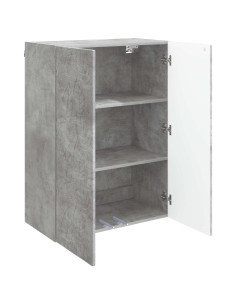 Mobiletto a muro Grigio Cemento 66 x 34,5 x 90 cm 2