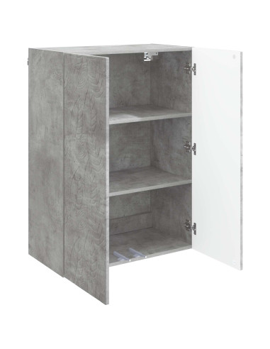 Mobiletto a muro Grigio Cemento 66 x 34,5 x 90 cm