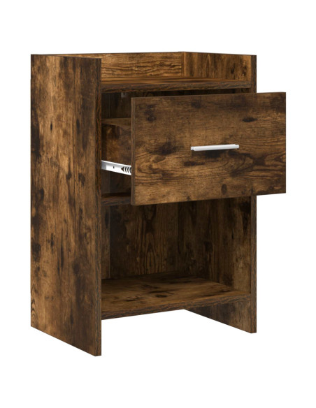 Comodini Rovere Fumo 40 x 30 x 60 cm Legno ingegnerizzato