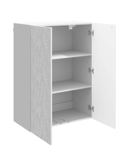 Mobiletto a muro Bianco Lucido 66 x 34,5 x 90 cm
