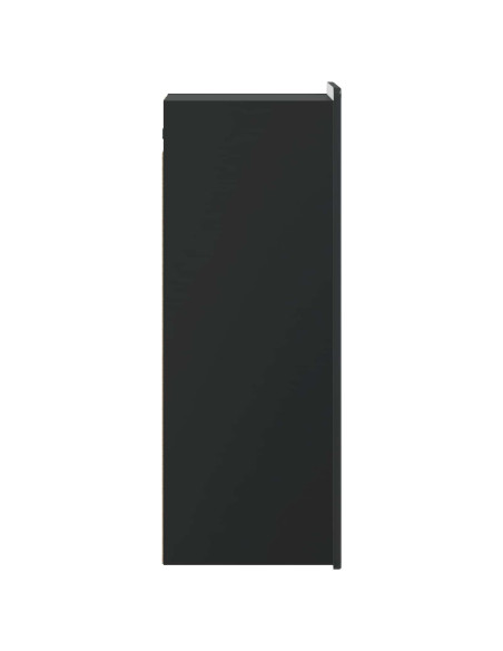 Mobiletto a muro Nero 33 x 34,5 x 94 cm Legno ingegnerizzato
